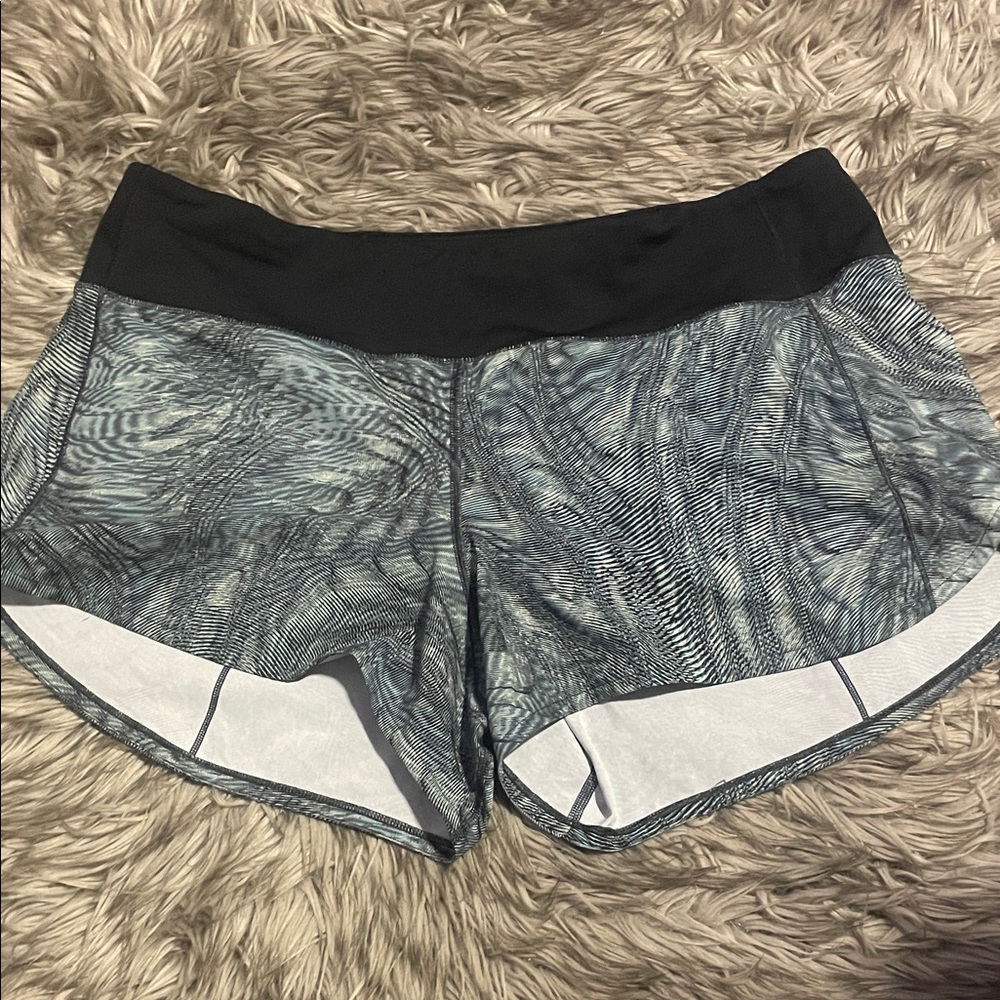 Lululemon Athletica Black and green Athletic Shorts